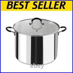 Professional 20 Quart Sauce Pot with Aluminum Core