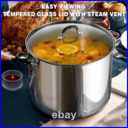 Professional 20 Quart Sauce Pot with Aluminum Core