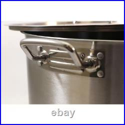 Professional 35 Qt. Stainless Steel Stock Pot with Lid