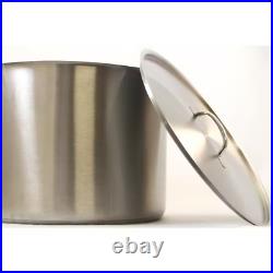 Professional 35 Qt. Stainless Steel Stock Pot with Lid