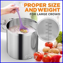 Professional 35 Quart Heavy-Duty Stockpot with Mirror Finish for Perfect Cooking