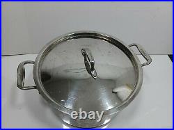 Quality All-Clad 8 Quart Stock Soup Pot Dutch Oven Stainless Steel With Lid
