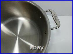 Quality All-Clad 8 Quart Stock Soup Pot Dutch Oven Stainless Steel With Lid