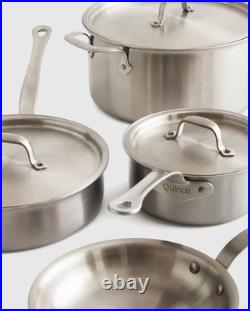 Quince 10-Piece Cookware Set 5-Ply Stainless Steel Non-Toxic Pots and Pans Set