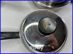 RAINBOW Pot 4 Set Cooking System With Lids Surgical Stainless Steel 18/8
