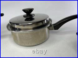 RAINBOW Pot 4 Set Cooking System With Lids Surgical Stainless Steel 18/8