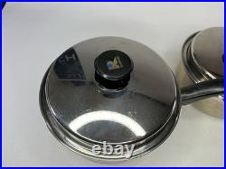 RAINBOW Pot 4 Set Cooking System With Lids Surgical Stainless Steel 18/8