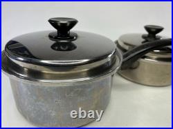 RAINBOW Pot 4 Set Cooking System With Lids Surgical Stainless Steel 18/8