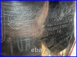 RARE-PRISTINE 20qt Chefs Ware Townecraft T304 Stainless Stock Pot With Lid 12.5