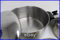 REVERE 6-pc Stainless Steel Set 6 Qt. 2 Qt. 1.5 Qt Stock Pot & Pans