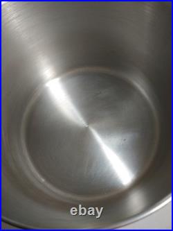 REVERE WARE 16 Quart Stock Pot with Lid Clinton IL Stainless Steel Copper CLEAN