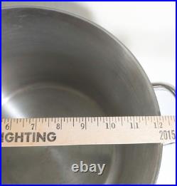 REVERE WARE 16 Quart Stock Pot with Lid Clinton IL Stainless Steel Copper CLEAN