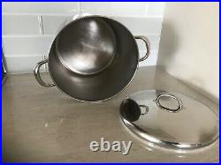 REVERE WARE 1801, 12qt STOCK POT & LID, Stainless with Copper Bottom, Rome NY