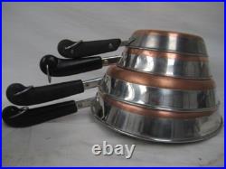 REVERE WARE Copper Bottom Stainless Steel Cookware Skillets Pans Stock Pot