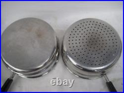 REVERE WARE Copper Bottom Stainless Steel Cookware Skillets Pans Stock Pot