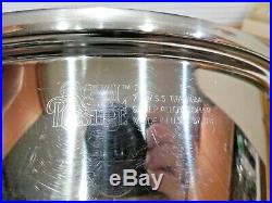 ROYAL PRESTIGE 12 QT Roaster Stock Pot & Lid 7 Ply Titanium Copper Stainless