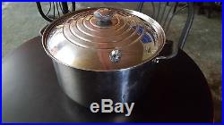 Royal Prestige 20qt Stock Pot T304 9 Ply Surgical Stainless Steel 50 Year War