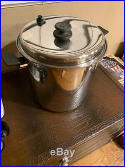 ROYAL PRESTIGE 20 QT Roaster Stock Pot & Lid Titanium Copper Stainless