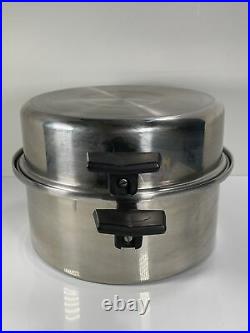 ROYAL PRESTIGE 6 Qt Pot 7 Ply Stainless Steel Titanium Silver Alloy Copper WithLid