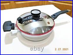 ROYAL PRESTIGE INNOVE 10.5 SKILLET & LID T304 Surgical Stainless Waterless
