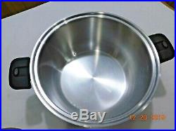 ROYAL PRESTIGE NUTRAEASE 12 QT Stock Pot 316Ti Titanium Stainless Waterless