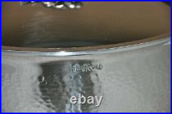 RUFFONI Opus Prima Hammered Stainless Steel Braiser with Olive Knob 6-Qt NEW