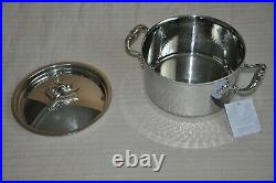RUFFONI Opus Prima Hammered Stainless Steel Soup Pot with Olive Knob 3.5-Qt NEW