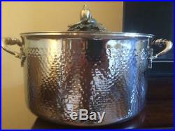 RUFFONI Opus Prima Hammered Stainless-Steel Stock Pot 8 Qt NEW Display Model