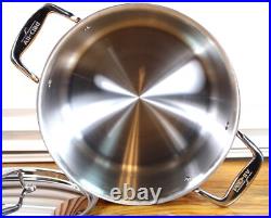Rare NIB Unused All Clad Copper C4 8 qt Stock Pot Pan Made in USA Perfect