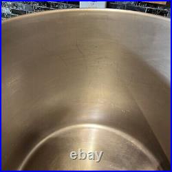 Rare Revere Ware Copper Bottom 20 Qt Stock Pot With Lid Canning
