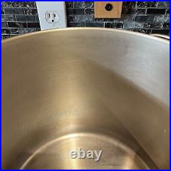Rare Revere Ware Copper Bottom 20 Qt Stock Pot With Lid Canning