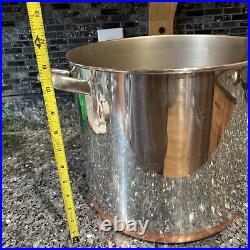 Rare Revere Ware Copper Bottom 20 Qt Stock Pot With Lid Canning