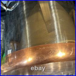 Rare Revere Ware Copper Bottom 20 Qt Stock Pot With Lid Canning