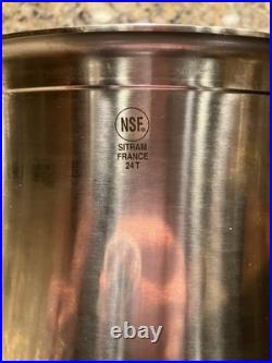 Rare SITRAM Stockpot 24t NFS Made in France No lid Stainless Steel HORECA