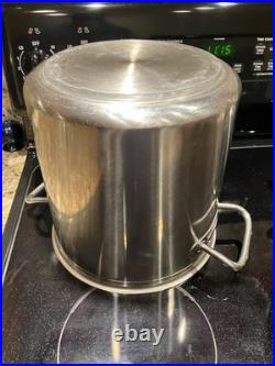 Rare SITRAM Stockpot 24t NFS Made in France No lid Stainless Steel HORECA