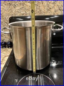 Rare SITRAM Stockpot 24t NFS Made in France No lid Stainless Steel HORECA