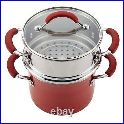 Red R. A. C. H. A. E. L-R. A. Y Cucina 3-qt. Nonstick Aluminum Stockpot216