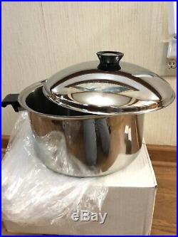 Regal Ware Cookware 16 Qrts Stock Pot Stainless Cookware Titanium Induction USA