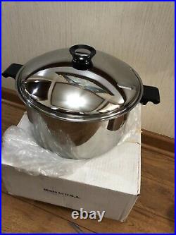 Regal Ware Cookware 16 Qrts Stock Pot Stainless Cookware Titanium Induction USA