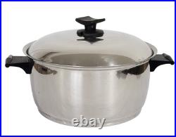 Rena Ware 3-Ply Stainless Cookware 18/8 Set of 11 6 pans/5 Lids