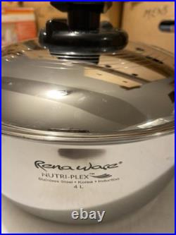 Rena Ware Nutri-Plex 4 L Stainless Steel Stock Pot With Lid