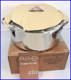 Revere PRO LINE Stainless 6 Qt Stock Pot Dutch Oven Roaster Saucepan with Lid