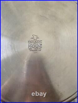 Revere Proline 1801 Stainless Steel Copper Core 8 Piece Set With Lids Pots Pans