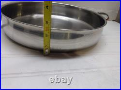 Revere Ware 12 Chicken Fryer Skillet Copper Disc Stainless 4 Qt Frying Pan Lid