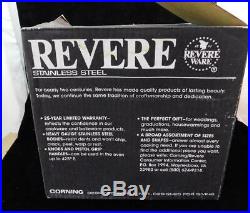 Revere Ware 12 QT Copper Clad Bottom Stainless Steel Stock Pot in Box GOOD COND