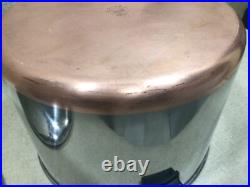 Revere Ware 16 Qt Copper Bottom Stock Pot Stainless Steel W Lid Rome NY USA Made