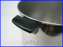 Revere Ware 1801 12 Quart Stainless Steel Copper Clad Stock Pot withLid EXCELLENT