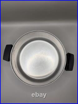 Revere Ware 1801 Copper 4 1/2 Qt Dutch Oven Steamer Lid Clinton ILL 82 RARE