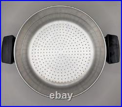 Revere Ware 1801 Copper 4 1/2 Qt Dutch Oven Steamer Lid Clinton ILL 82 RARE