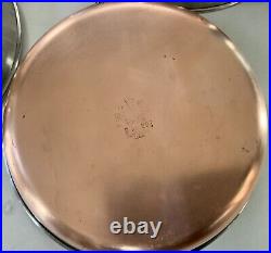 Revere Ware 1801 Copper Bottom Cookware Set Lot Of 11 Vintage 2, 3, 4, 6 Qt NR